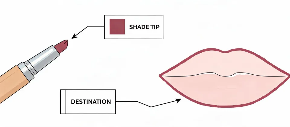 Lip liner specification worksheet illustration, not a premises map